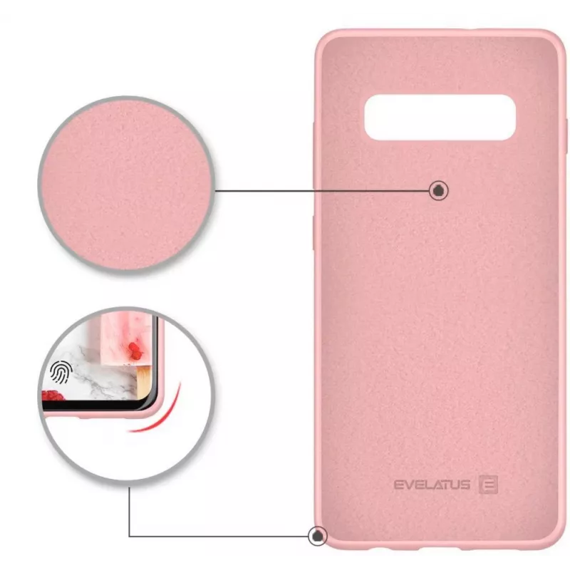Evelatus Samsung Galaxy S10+ Capa de silicone Nano Soft Touch TPU Bege