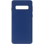 Evelatus Capa de silicone Nano Soft Touch TPU para Samsung Galaxy S10 azul meia-noite