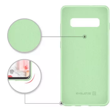Evelatus Samsung Galaxy S10 Capa de Silicone Nano Soft Touch TPU Menta