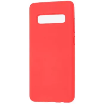 Capa de silicone nano Evelatus para Samsung Galaxy S10 Plus Soft Touch TPU vermelha