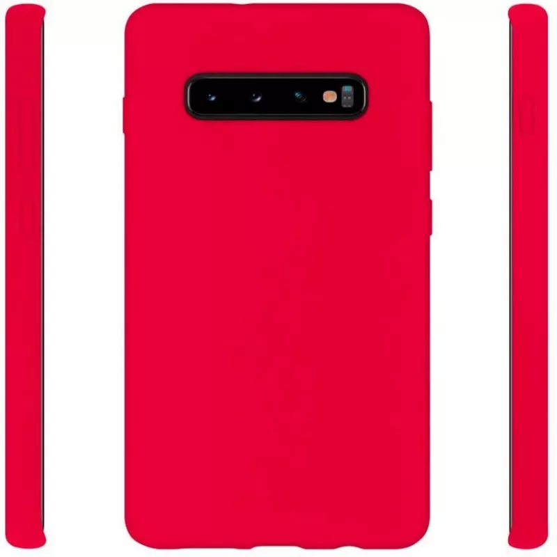 Capa de silicone macia Evelatus para Samsung Galaxy S10 Plus Vermelha