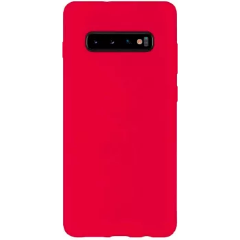 Capa de silicone macia Evelatus para Samsung Galaxy S10 Plus Vermelha