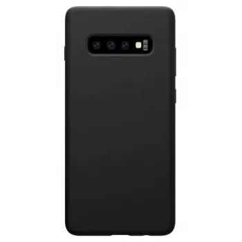 Evelatus Capa de silicone Soft Touch Premium para Samsung Galaxy S10 preta