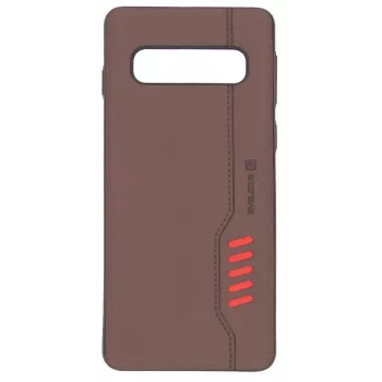 Evelatus Capa reforçada Shooter para Samsung Galaxy S10 castanha