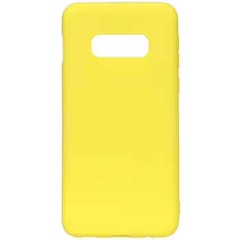 Evelatus Capa de silicone nano Soft Touch TPU para Samsung Galaxy S10e amarela