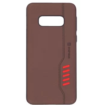 Evelatus Capa Traseira Shooter Series para Samsung Galaxy S10e Castanha