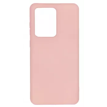 Capa de silicone Evelatus Soft Touch para Samsung Galaxy S20 Ultra bege