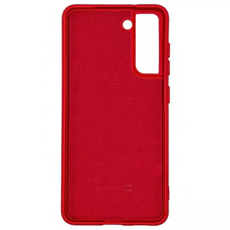 Evelatus Capa de silicone nano Soft Touch TPU para Samsung Galaxy S21 FE vermelha