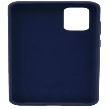 Capa de silicone Premium Soft Touch Evelatus para Samsung Galaxy S21 Plus azul-meia-noite