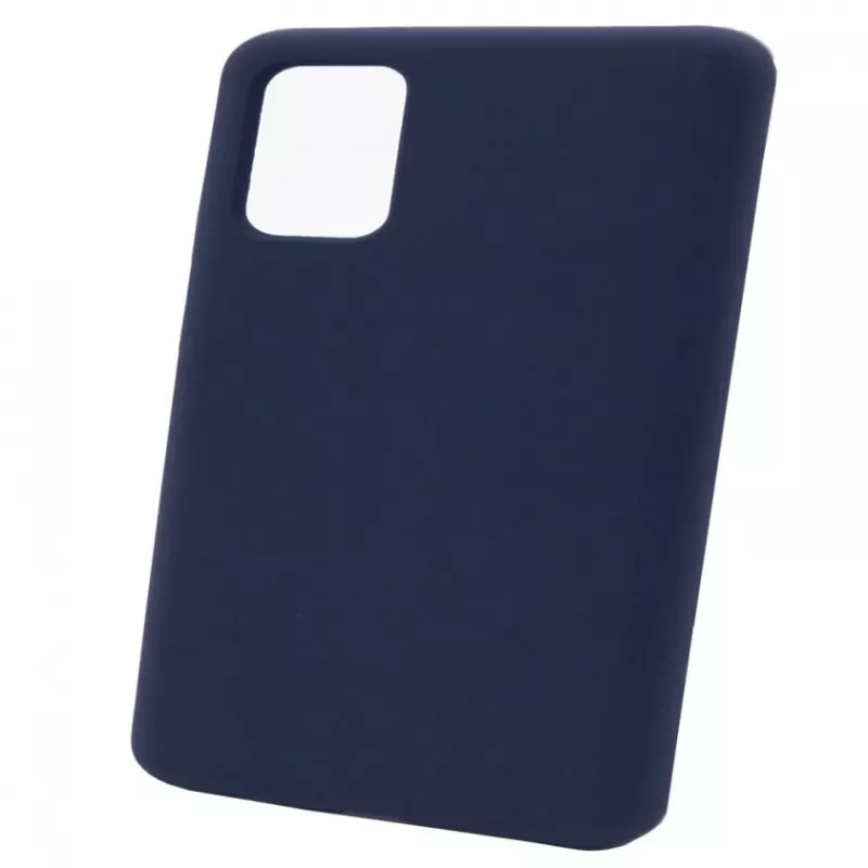 Capa de silicone Premium Soft Touch Evelatus para Samsung Galaxy S21 Plus azul-meia-noite