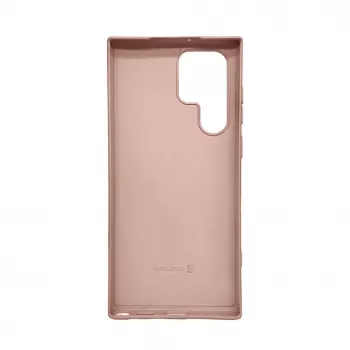 Evelatus Capa de silicone nano Soft Touch TPU para Samsung Galaxy S22 Ultra bege