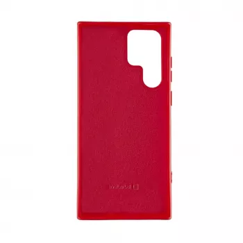 Evelatus Capa de silicone nano Soft Touch TPU para Samsung Galaxy S22 Ultra vermelha