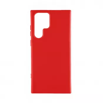 Evelatus Capa de silicone nano Soft Touch TPU para Samsung Galaxy S22 Ultra vermelha