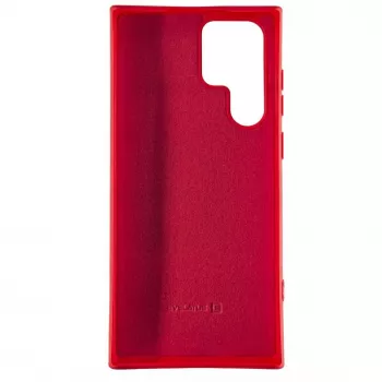 Capa de silicone Premium Soft-Touch Evelatus para Samsung Galaxy S22 Ultra vermelho chinês