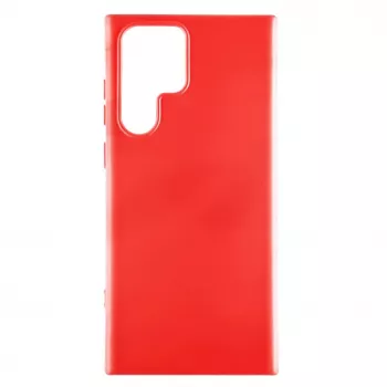 Capa de silicone Premium Soft-Touch Evelatus para Samsung Galaxy S22 Ultra vermelho chinês
