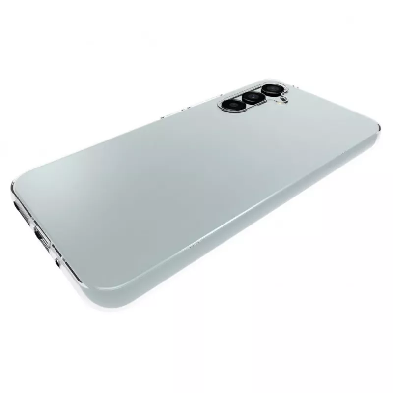 Evelatus Capa de silicone transparente para Samsung Galaxy S23, 1,5 mm TPU transparente