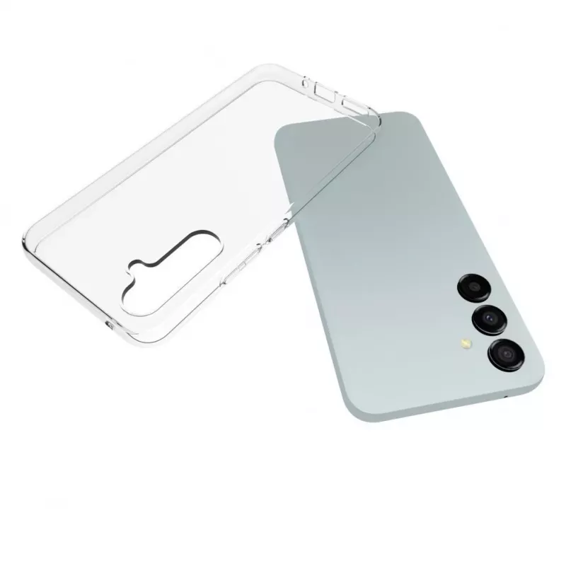 Evelatus Capa de silicone transparente para Samsung Galaxy S23, 1,5 mm TPU transparente