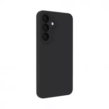 Capa de silicone soft-touch magnética premium Evelatus Samsung Galaxy S25 FE preta