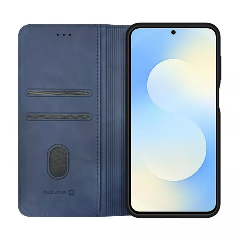 Evelatus Capa tipo livro para Samsung Galaxy S26 FE, azul
