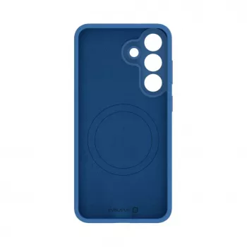 Capa de Silicone Soft Touch Magnética Premium Evelatus para Samsung Galaxy S26 FE Azul-marinho