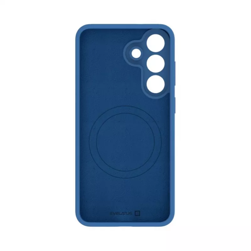 Capa de Silicone Soft Touch Magnética Premium Evelatus para Samsung Galaxy S26 FE Azul-marinho