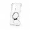 Evelatus Capa híbrida com MagSafe PC+TPU para Samsung Galaxy S26 com suporte metálico 360 transparente