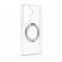 Evelatus Capa híbrida com MagSafe PC+TPU para Samsung Galaxy S26 com suporte metálico 360 transparente