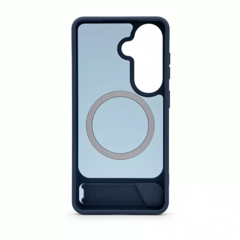 Evelatus Capa emborrachada com MagSafe e suporte para Samsung Galaxy S26, azul-marinho
