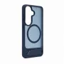 Evelatus Capa emborrachada com MagSafe e suporte para Samsung Galaxy S26, azul-marinho