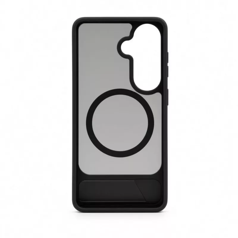 Evelatus Capa MagSafe emborrachada com suporte para Samsung Galaxy S26 preto