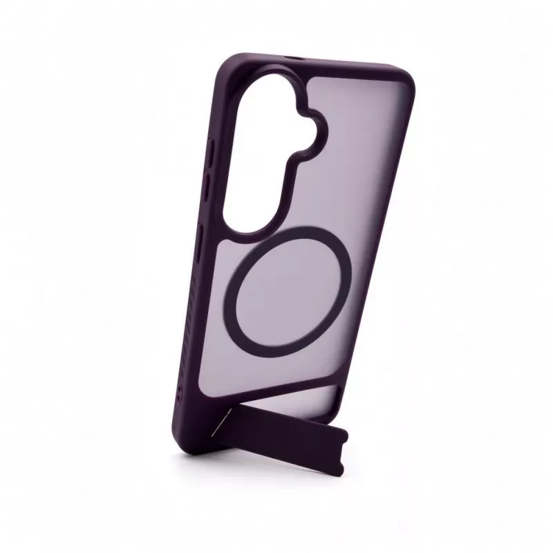 Evelatus Capa emborrachada com MagSafe e suporte para Samsung Galaxy S26, lilás