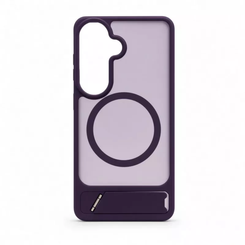 Evelatus Capa emborrachada com MagSafe e suporte para Samsung Galaxy S26, lilás