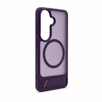 Evelatus Capa emborrachada com MagSafe e suporte para Samsung Galaxy S26, lilás