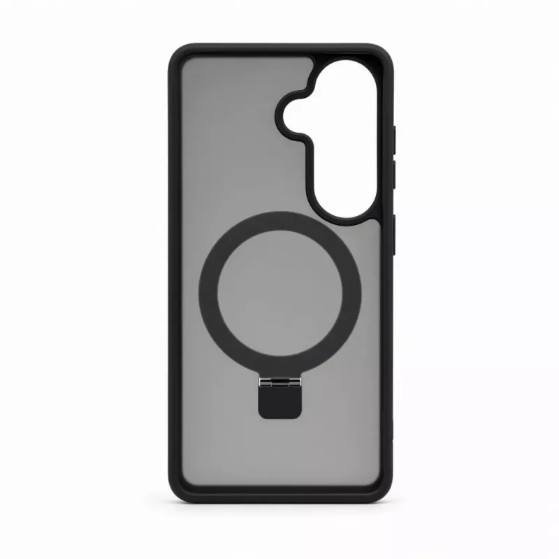 Evelatus Capa Shield com MagSafe e suporte, anel mate, para Samsung Galaxy S26, preta