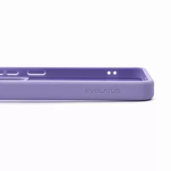 Capa Evelatus Samsung Galaxy S26 Shield com MagSafe e suporte, anel mate, lilás lavanda