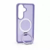 Capa Evelatus Samsung Galaxy S26 Shield com MagSafe e suporte, anel mate, lilás lavanda