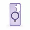 Capa Evelatus Samsung Galaxy S26 Shield com MagSafe e suporte, anel mate, lilás lavanda