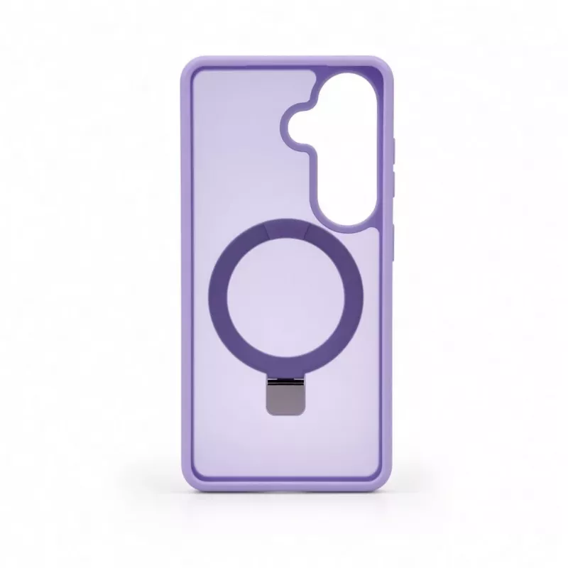 Capa Evelatus Samsung Galaxy S26 Shield com MagSafe e suporte, anel mate, lilás lavanda
