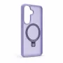 Capa Evelatus Samsung Galaxy S26 Shield com MagSafe e suporte, anel mate, lilás lavanda