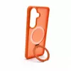 Evelatus Capa Shield com MagSafe e suporte, anel mate, para Samsung Galaxy S26, laranja
