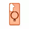 Evelatus Capa Shield com MagSafe e suporte, anel mate, para Samsung Galaxy S26, laranja