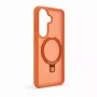 Evelatus Capa Shield com MagSafe e suporte, anel mate, para Samsung Galaxy S26, laranja