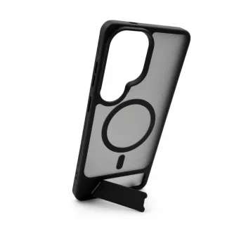 Evelatus Capa emborrachada com MagSafe e suporte para Samsung Galaxy S26 Ultra - preta