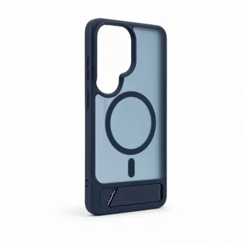 Evelatus Capa MagSafe emborrachada com suporte para Samsung Galaxy S26 Ultra azul-marinho