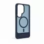 Evelatus Capa MagSafe emborrachada com suporte para Samsung Galaxy S26 Ultra azul-marinho
