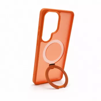 Capa Evelatus Shield para Samsung Galaxy S26 Ultra com MagSafe e Suporte Anel Mate Laranja