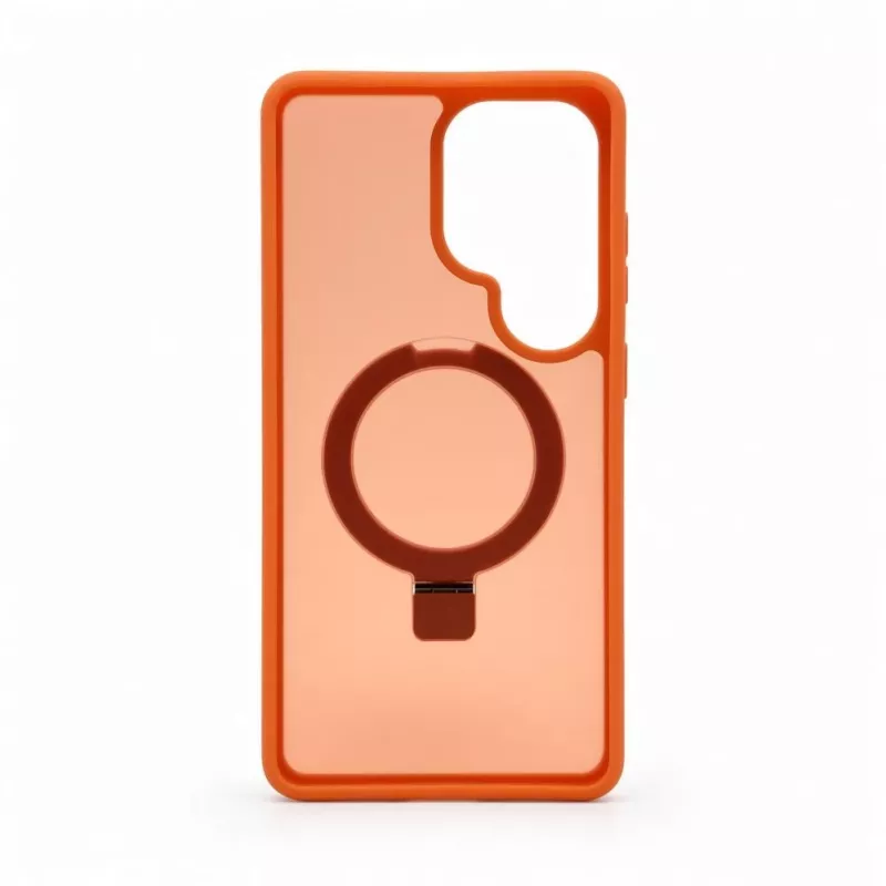 Capa Evelatus Shield para Samsung Galaxy S26 Ultra com MagSafe e Suporte Anel Mate Laranja