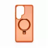 Capa Evelatus Shield para Samsung Galaxy S26 Ultra com MagSafe e Suporte Anel Mate Laranja