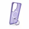 Evelatus Capa de proteção com MagSafe e suporte, anel mate, para Samsung Galaxy S26 Ultra, lavanda roxa