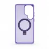 Evelatus Capa de proteção com MagSafe e suporte, anel mate, para Samsung Galaxy S26 Ultra, lavanda roxa